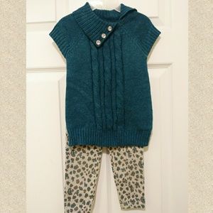 🌼 Little Lass sweater set size 18 mos